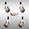 Service Caster 3 Inch 316SS Maroon Poly Swivel 1-3/8 Inch Expanding Stem Caster Brake SCC, 2PK SS316EX20S314-PPUB-MRN-2-TLB-2-138 - alternate 4